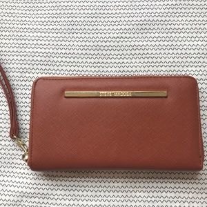 Steve Madden Cognac Brown Wristlet/Wallet
